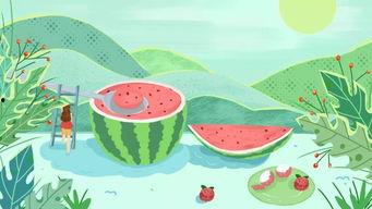 小盛夏吃瓜,小盛夏的甜蜜瓜果时光